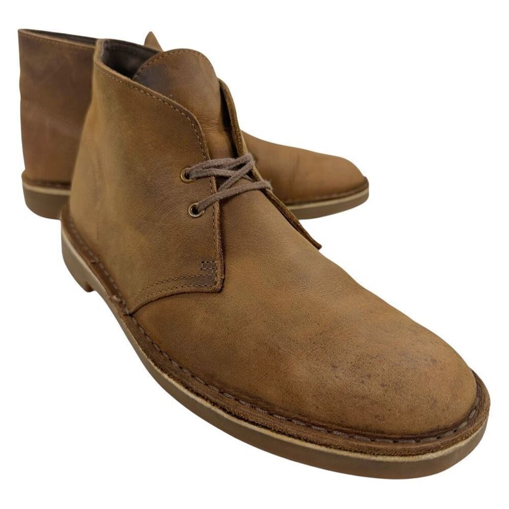 Clark’s Brown Nubuck Leather Chukka Boots Men’s Size 9.5M
